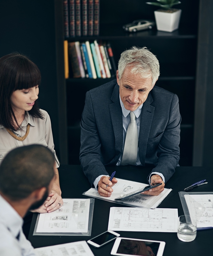 meeting with drawings