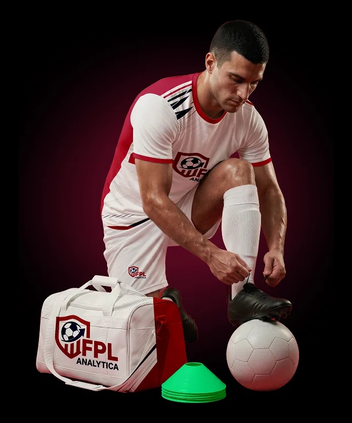 Athlete wearing FPL Analytica branded kit