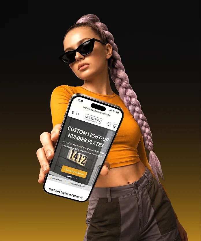 Mobile device showcase - homepage