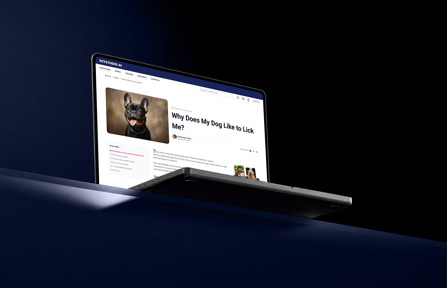 PetStudio.ai pet care article page