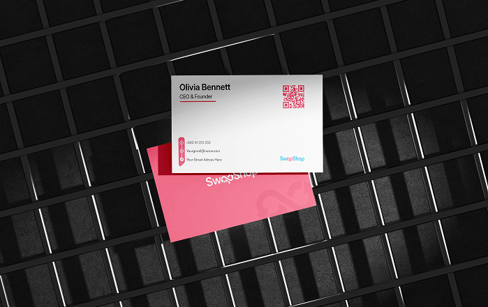 SwapShop branded business cards