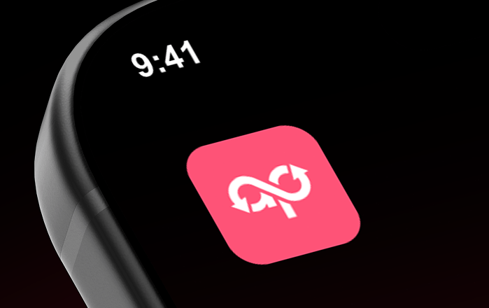 SwapShop app icon on a smartwatch
