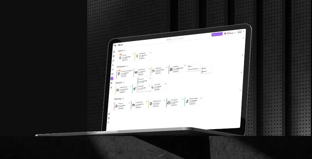 Clerkal Laptop template library layout