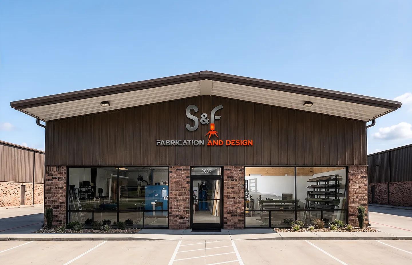 S&F Fabrication and Design storefront building exterior