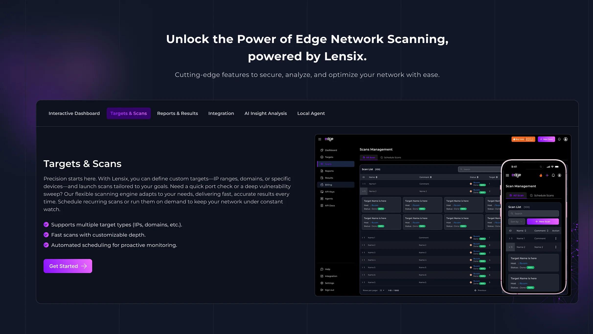 Lensix enterprise dashboard screen 7