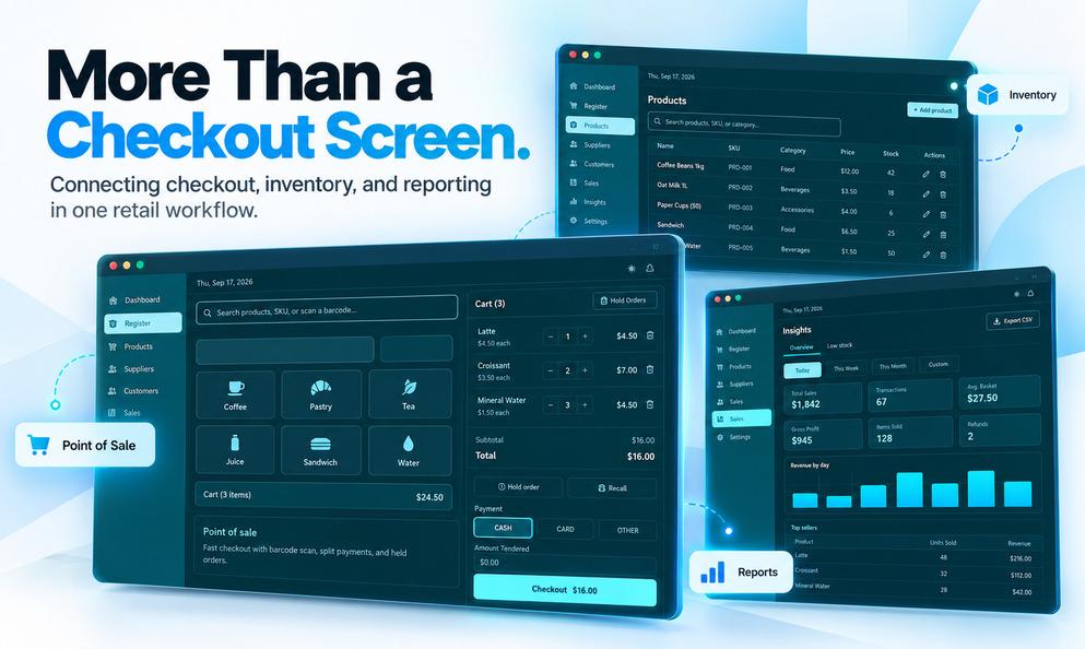Custom POS Software Development for Retail: Connecting Checkout, Inventory, and Reporting image