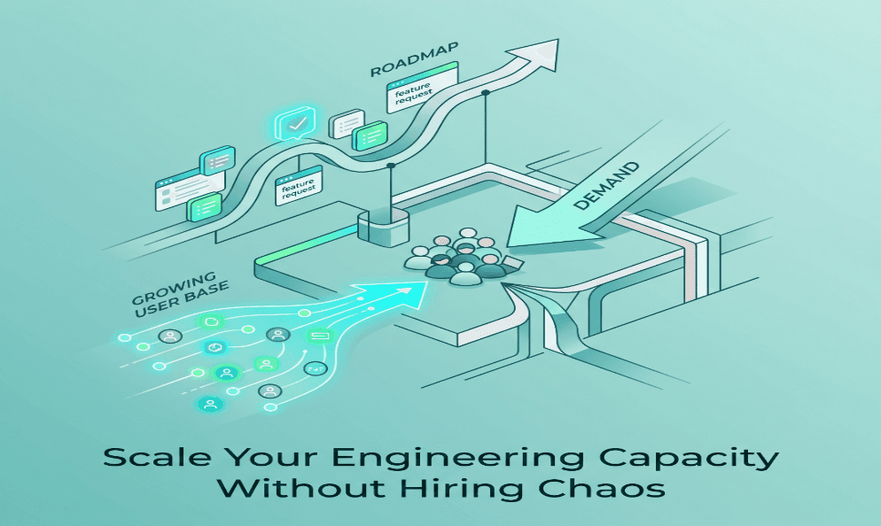 How Seed-Stage SaaS Teams Add Engineering Capacity Without Hiring Chaos image