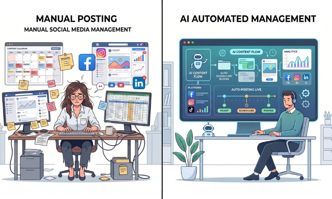 Stop Writing Manual Posts: Learn AI Agents That Automate Content image