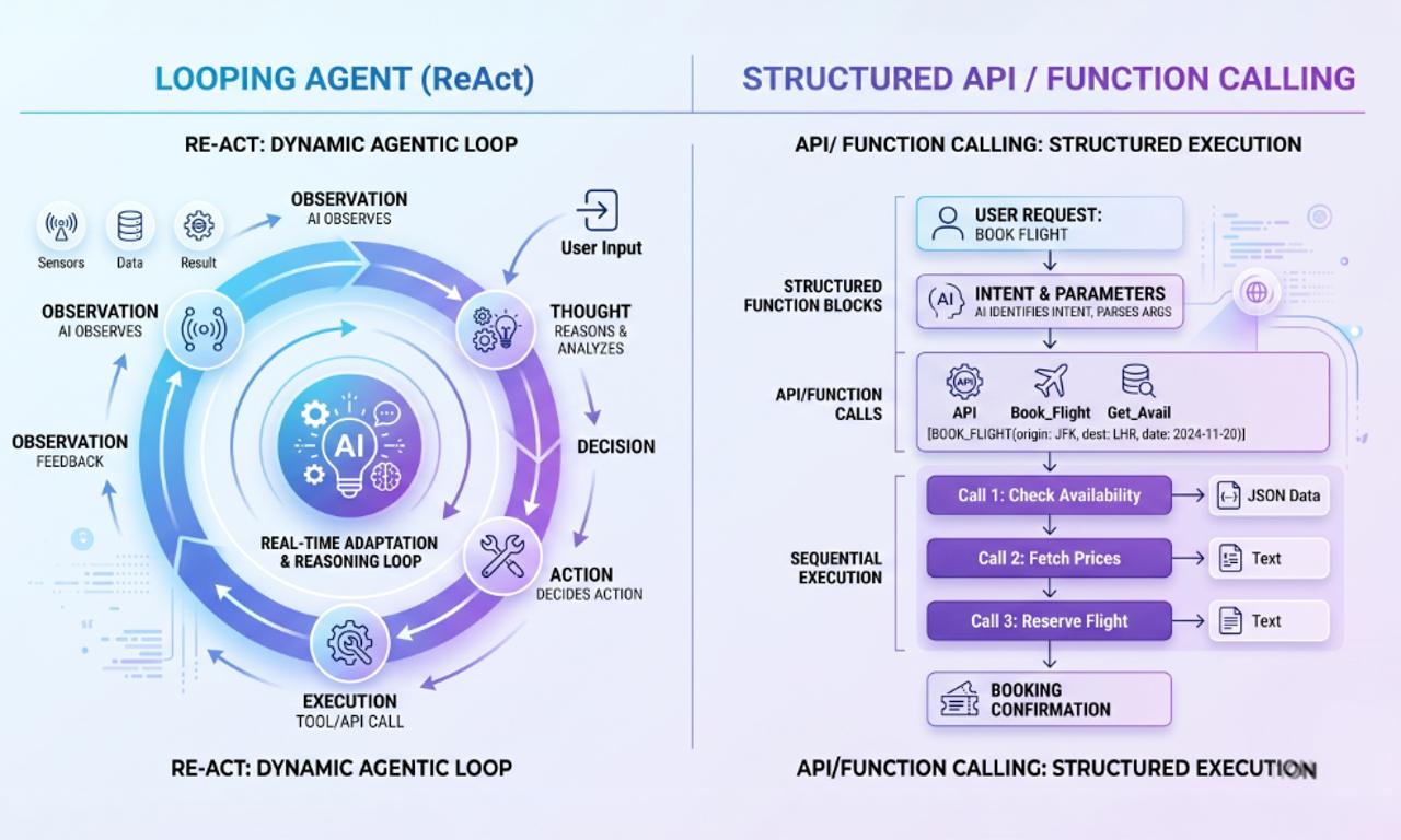 React vs. Function Calling: A 2026 Guide to AI Agent Architectures image