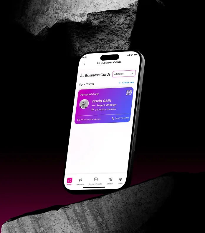 Bizi mobile microsite preview