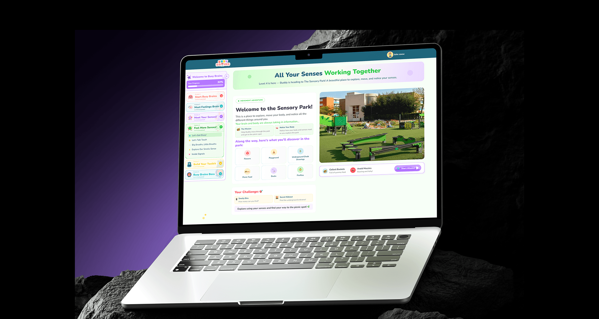 Busy Brains interactive learning platform