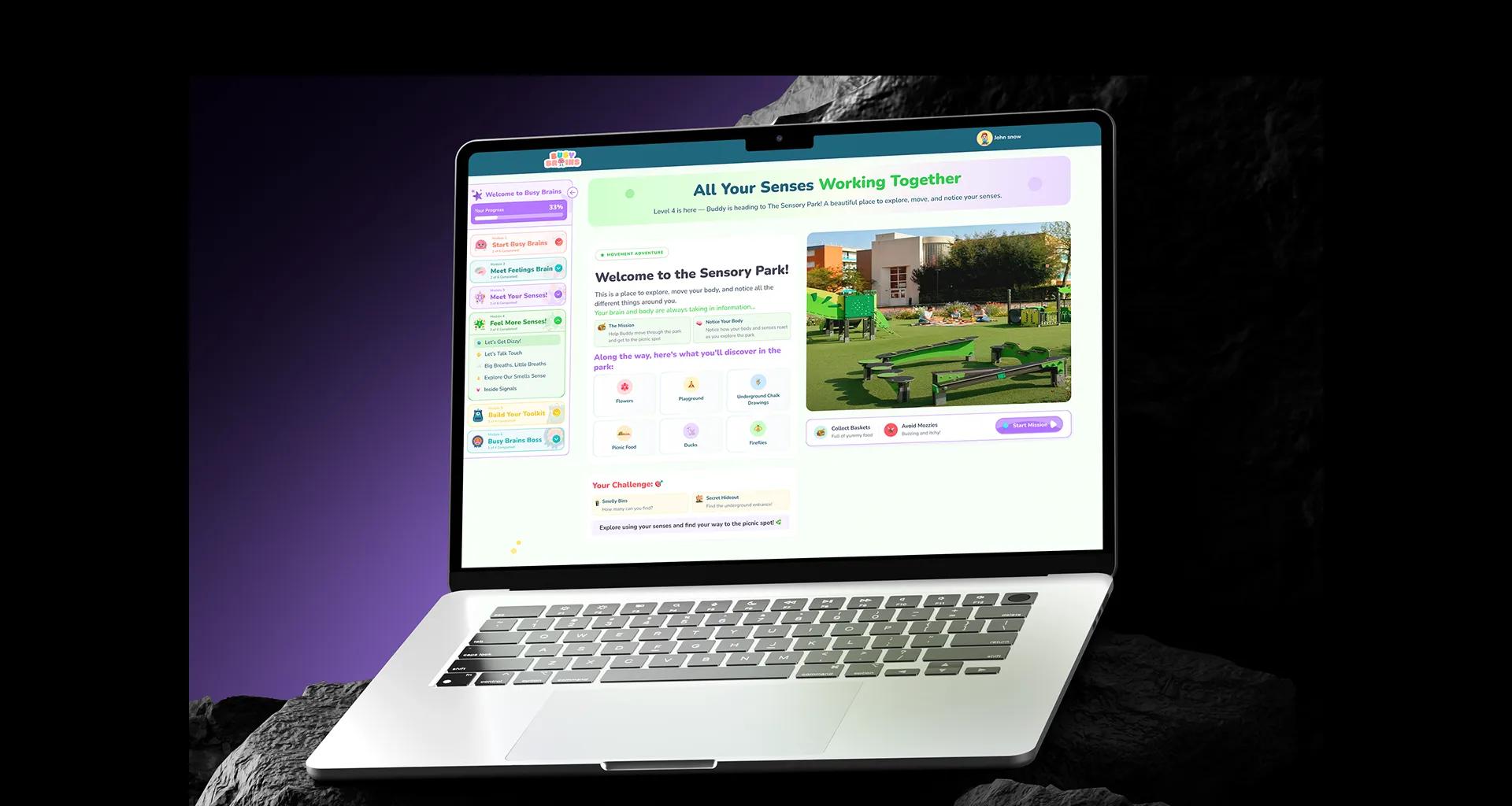 Busy Brains interactive learning platform
