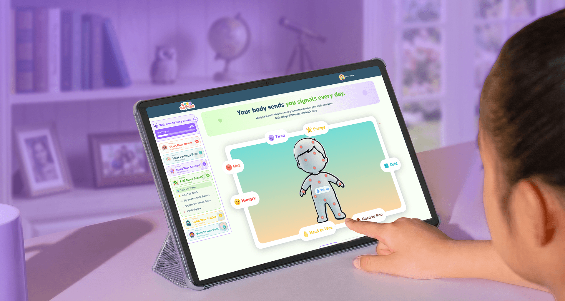 Busy Brains interactive learning platform