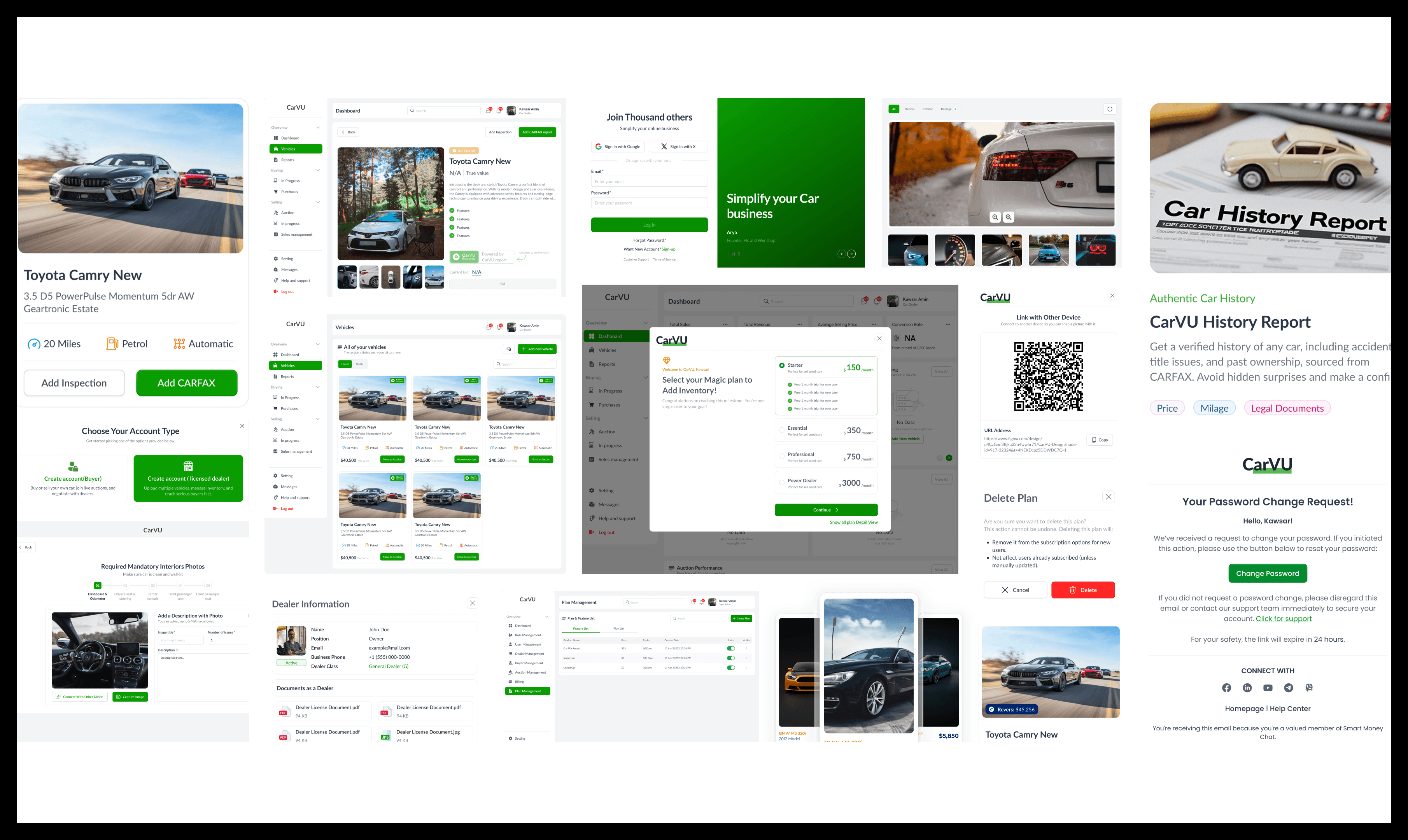 CarVU High Fidelity Completed Dashboard
