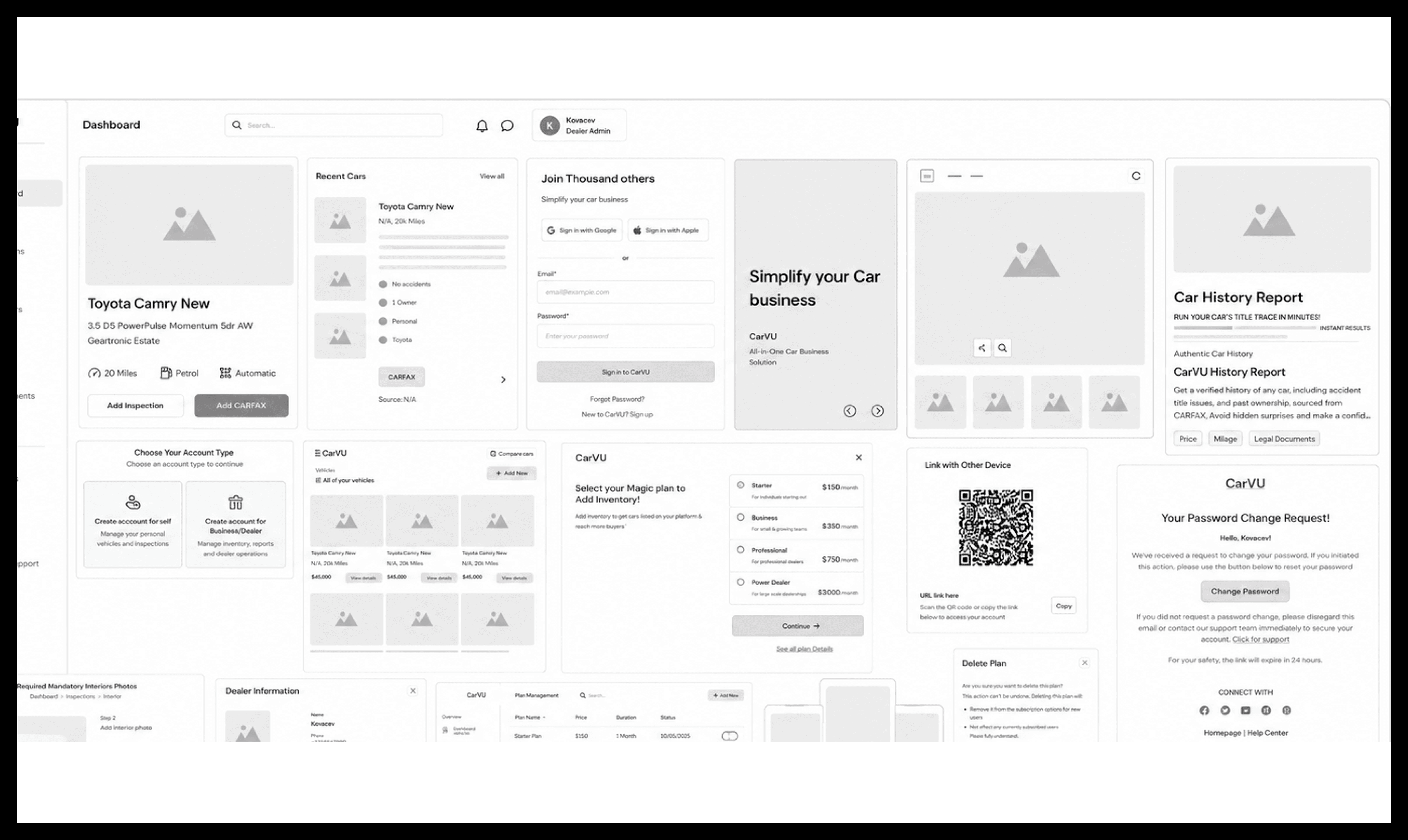 CarVU Wireframe Display Screen