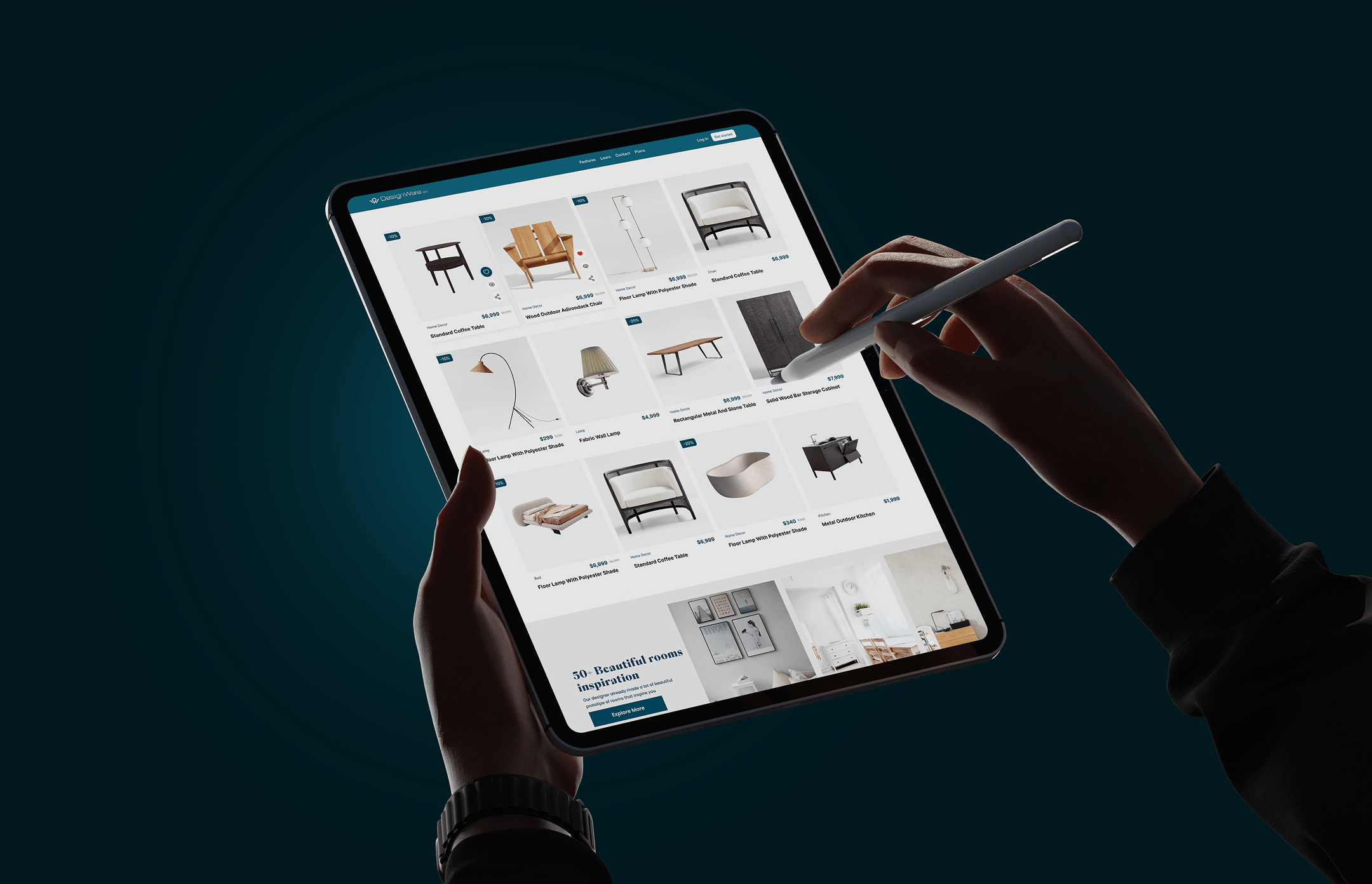 DesignWare Pro on a tablet