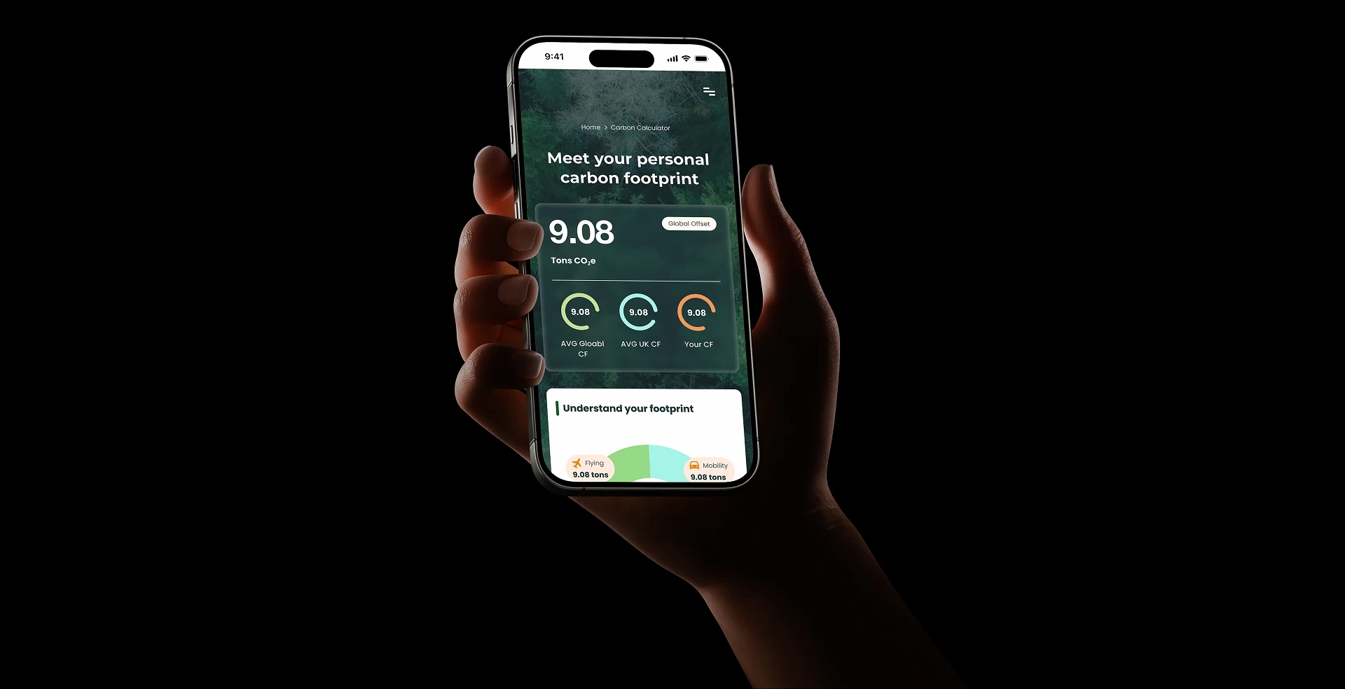 Ertho app held in hand