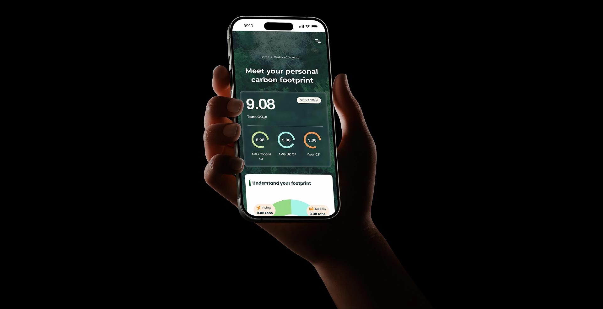 Ertho app held in hand