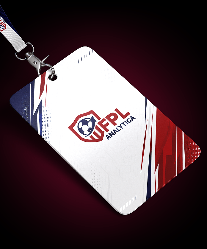 FPL Analytica branded lanyard and ID card