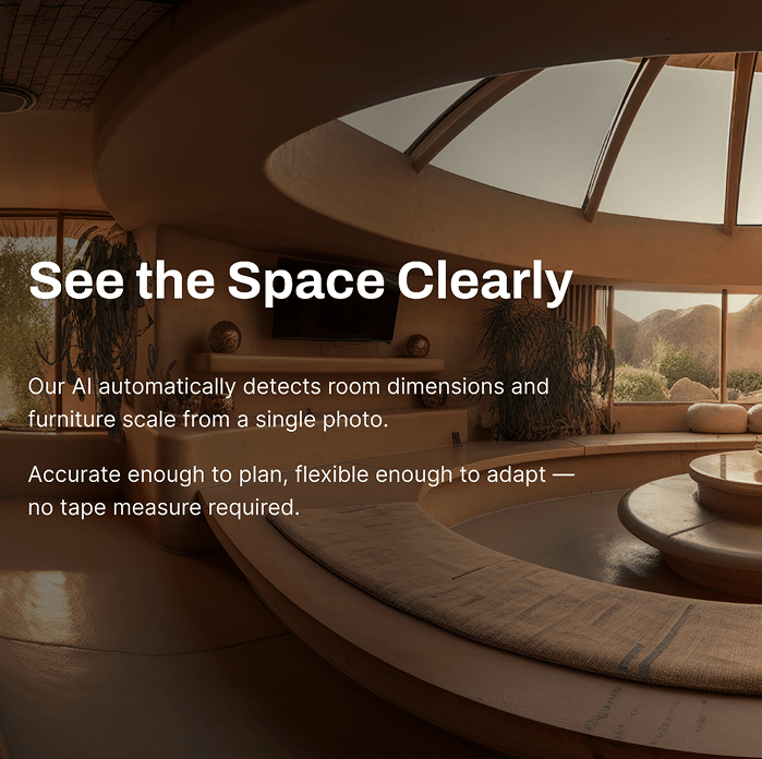See the Space Clearly feature card