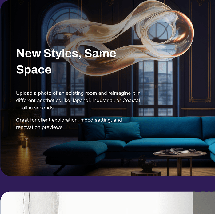 New Styles, Same Space feature card