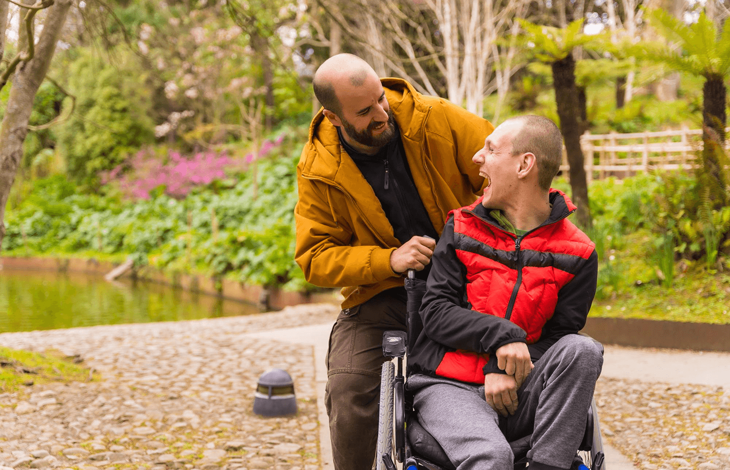 Father and son enjoying time together outdoors