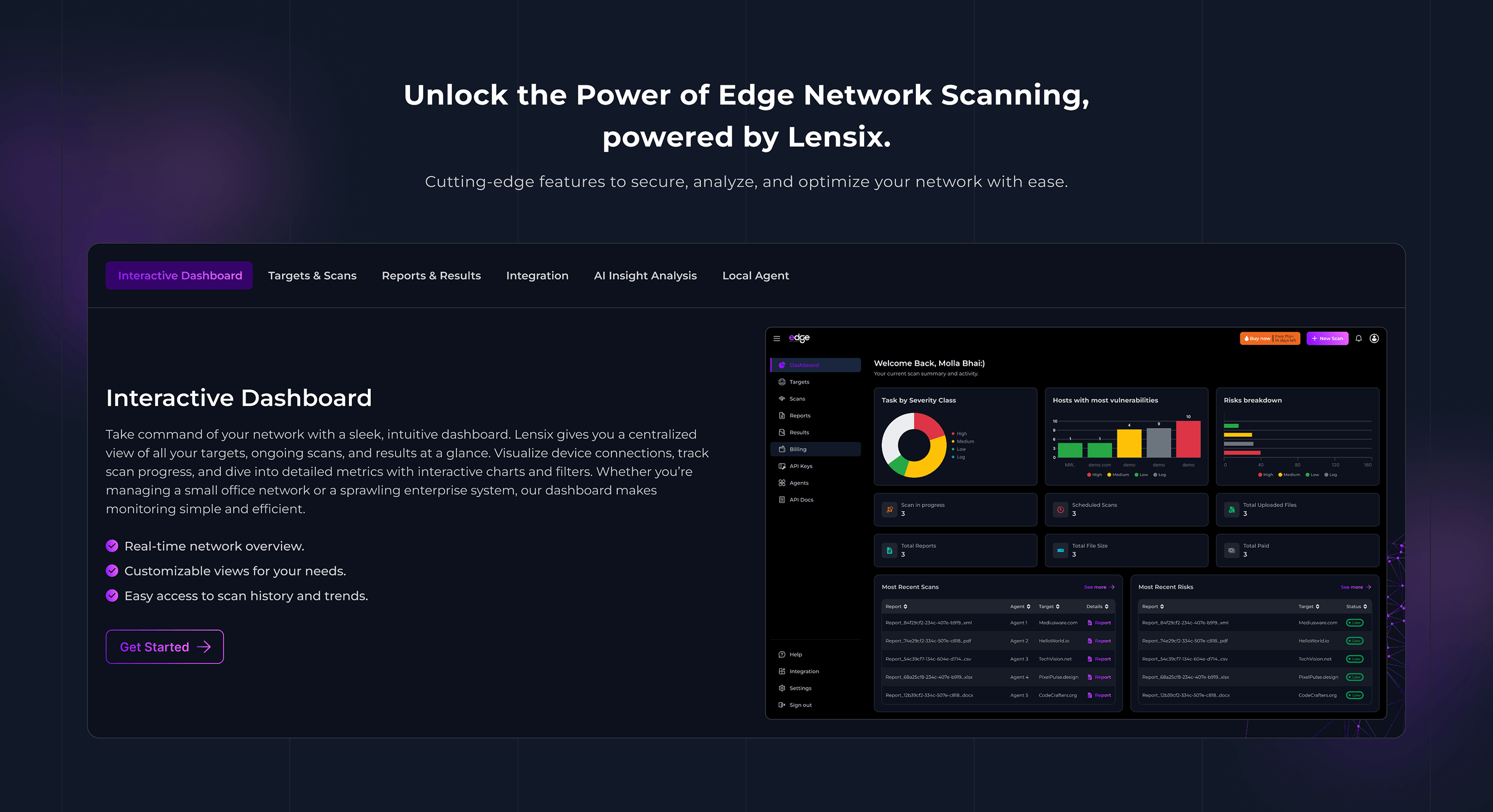 Lensix enterprise dashboard screen 6