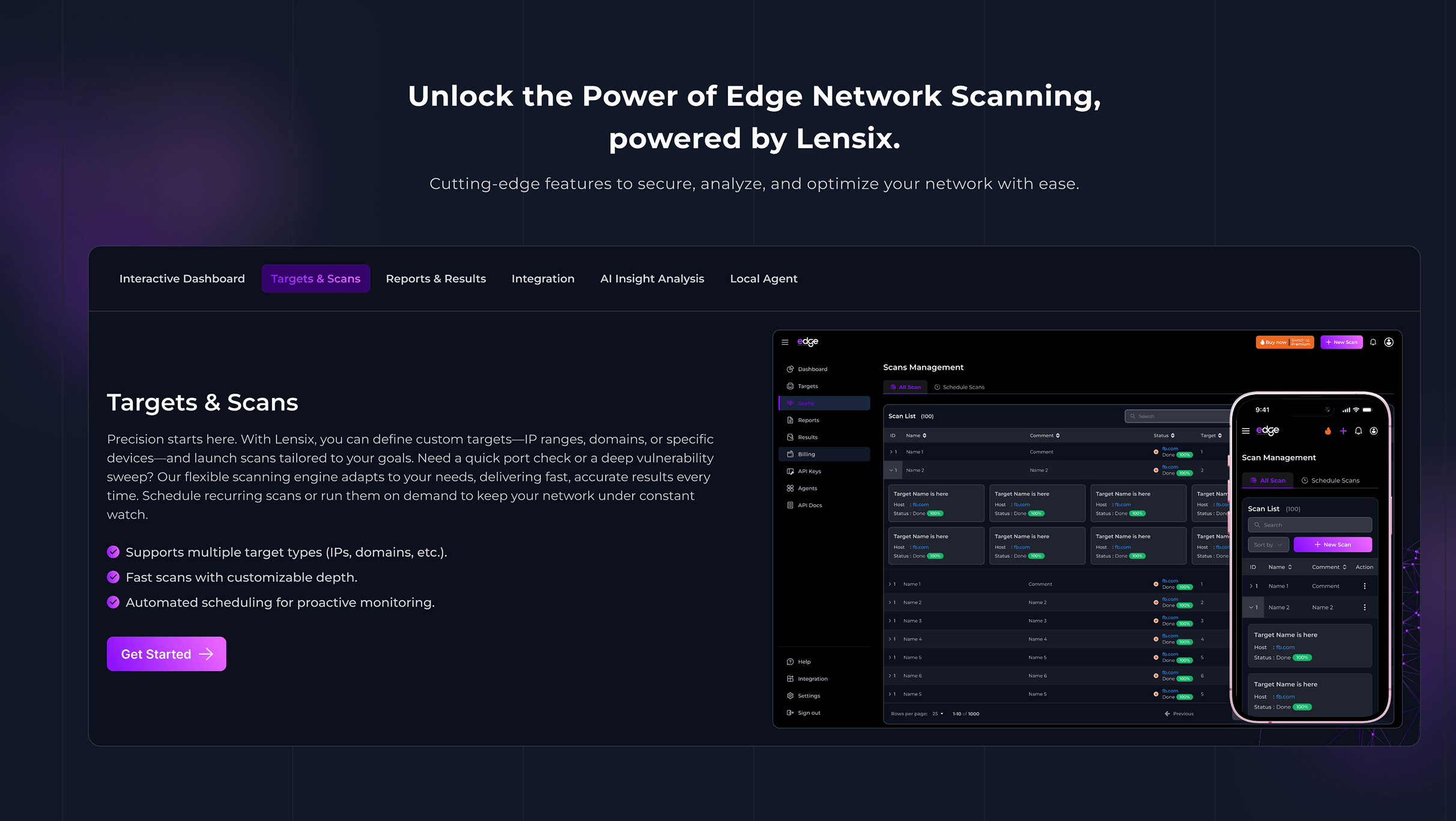Lensix enterprise dashboard screen 7