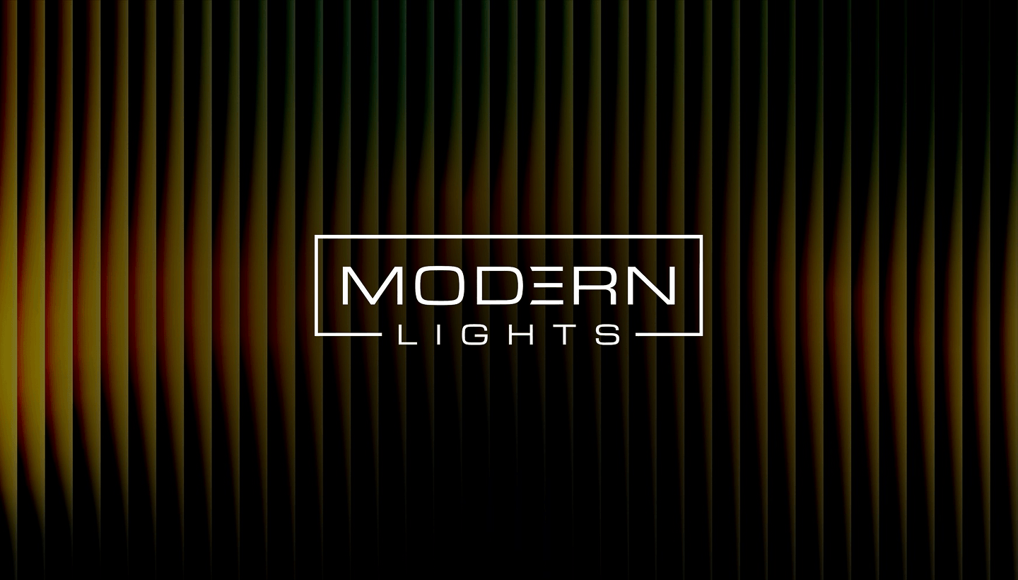 Modern Lights logo identity