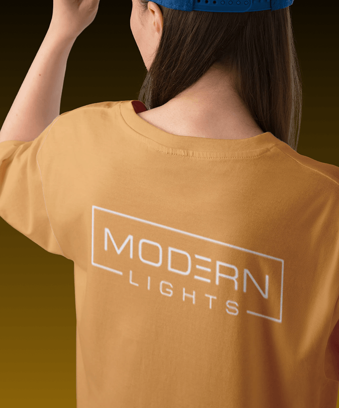 Modern Lights apparel - yellow t-shirt