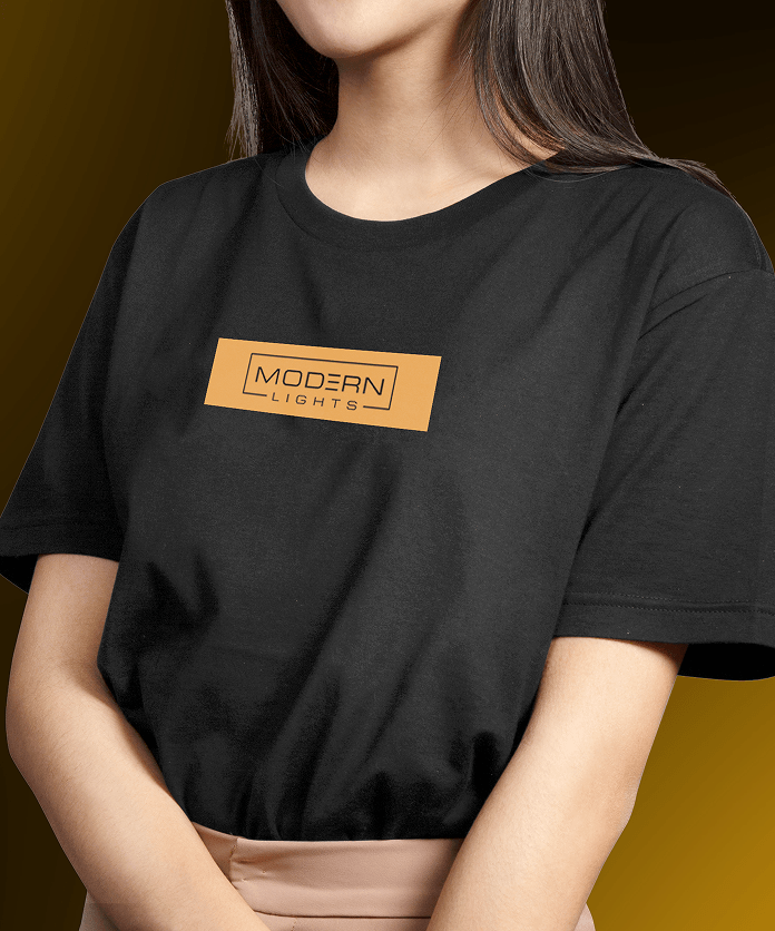 Modern Lights apparel - black t-shirt