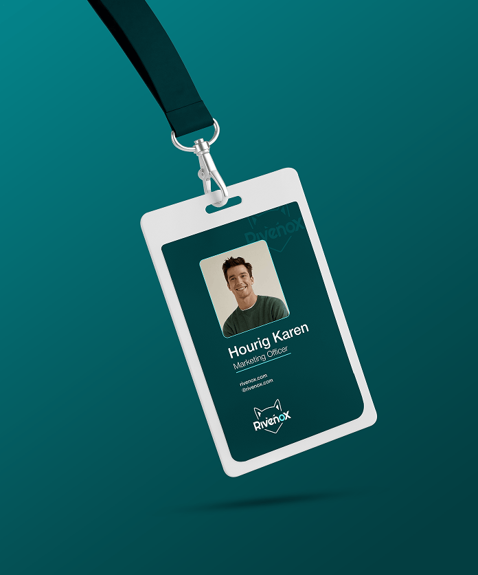 Rivenox lanyard badge