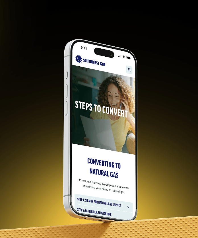 Mobile mock right page view