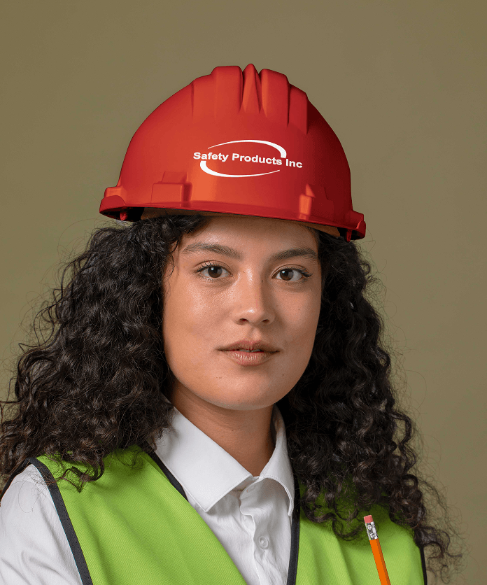 Industrial worker wearing protective gear