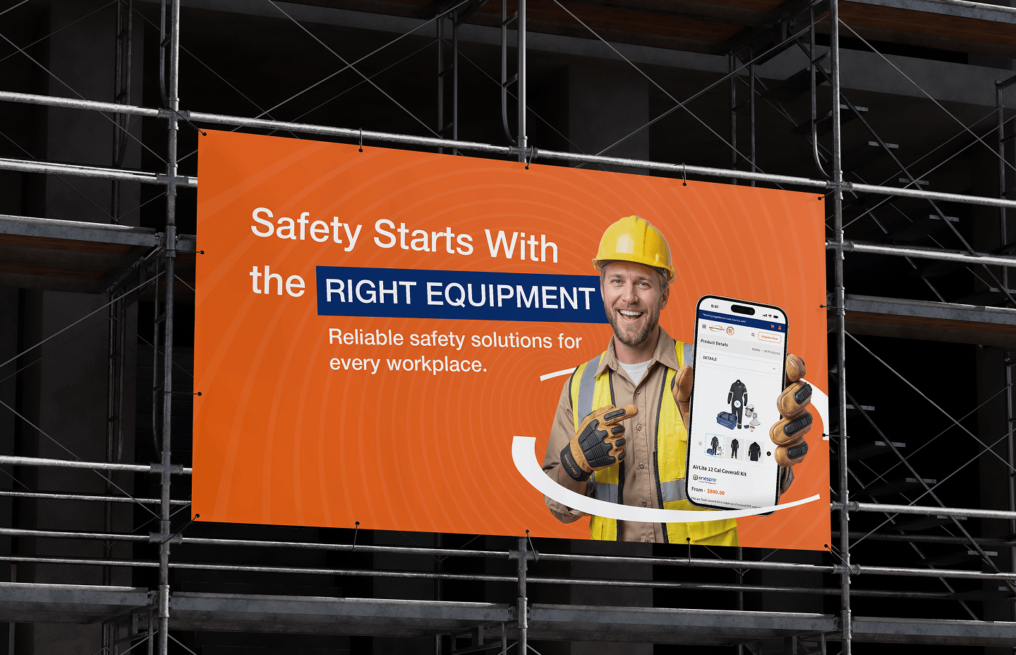 SPI Safety industrial brand advertisement billboard