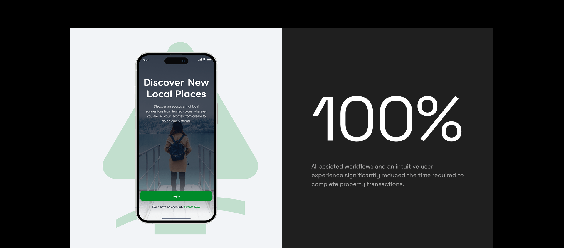 Discover Local Places screen on a phone
