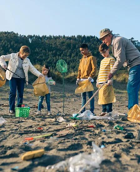 Beach clean-up community impact