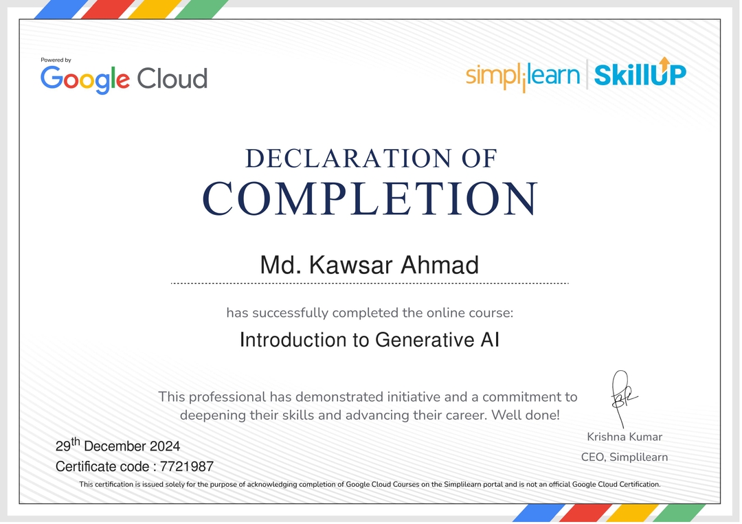 Introduction to Generative AI Certification-cover