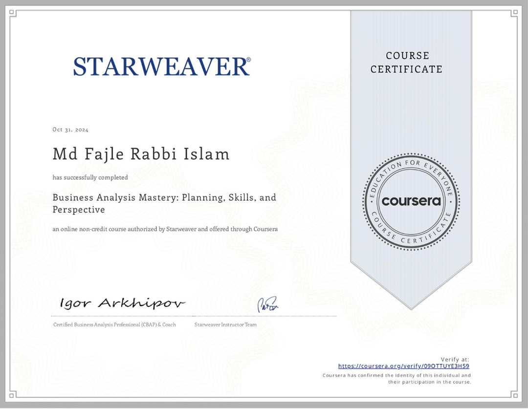 Business Analysis Mastery Certification-cover